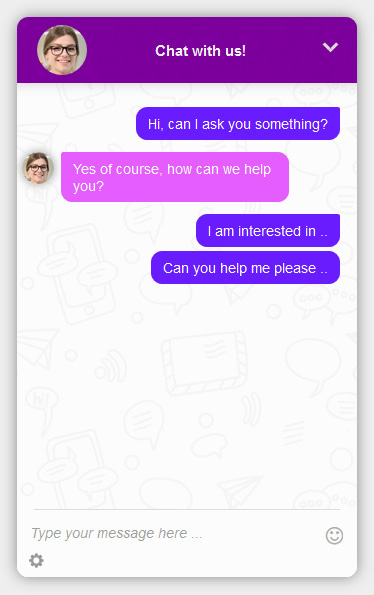 onWebChat - chat window (widget)